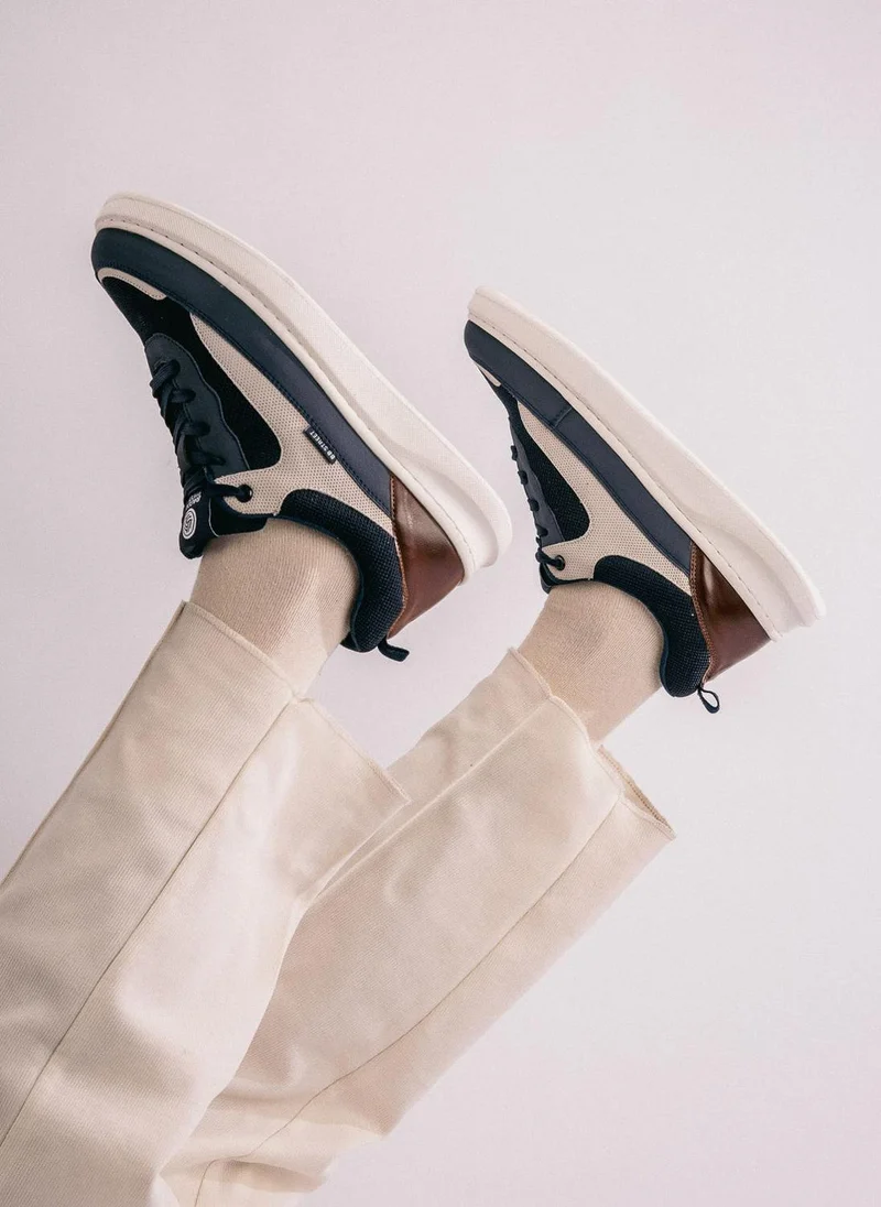 Bacca Bucci Navy VIBE-STEP Low-Top Lightweight EVA Sole Sneakers for Men | Best Price UAE